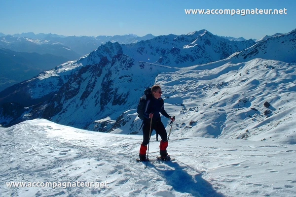 Mont Rosset en raquette Combe vers le Mont Rosset