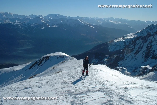 Mont Rosset en raquette Epaule vers le Mont Rosset