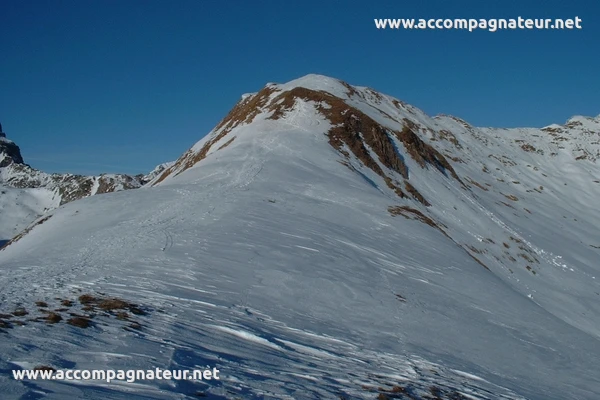 Mont Rosset en raquette Le dernier ressaut du Mont Rosset