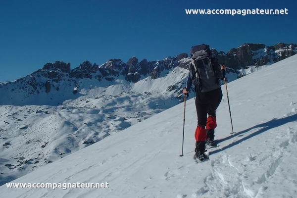 Mont Rosset en raquette La Grande Parei