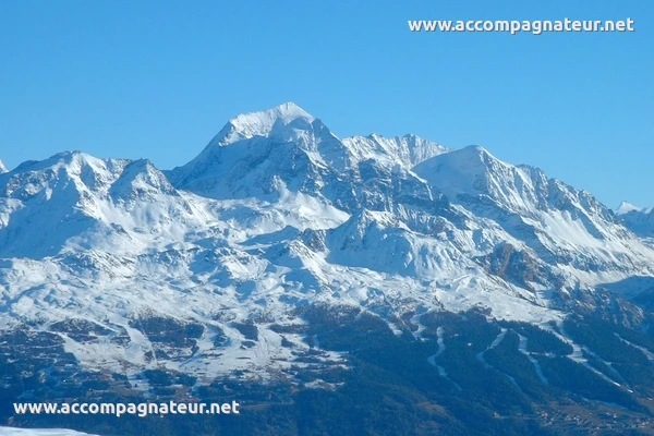 Mont Rosset en raquette Les Arcs et le Mont Pourri